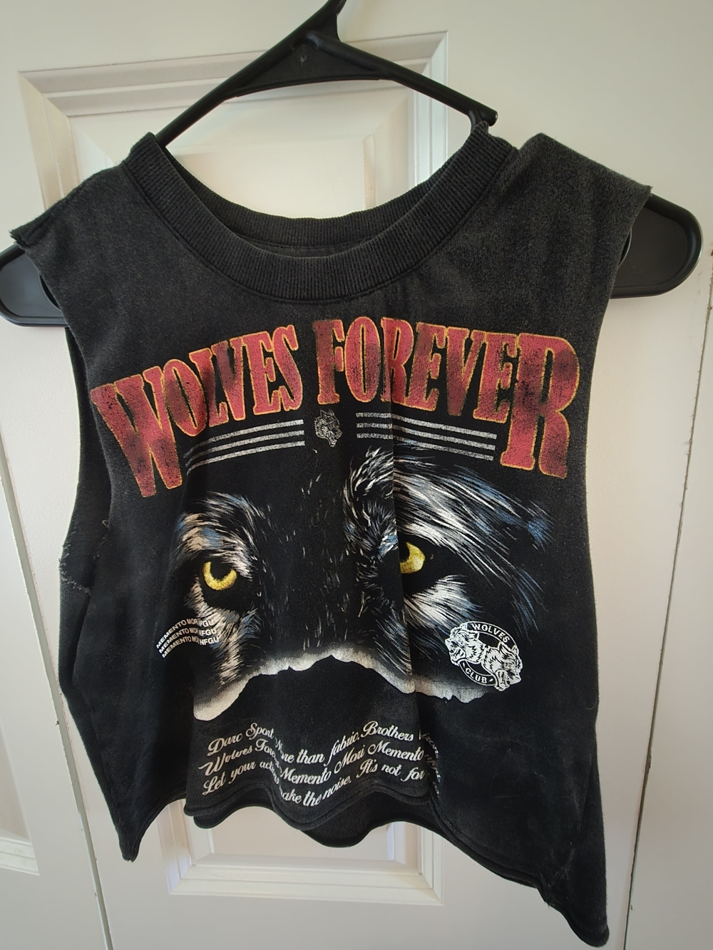 Darc Sport Black Wolves Forever Muscle Tee she XS